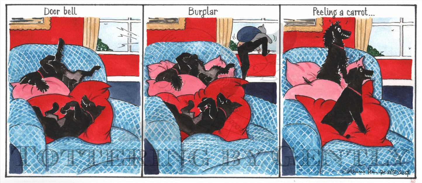 'Burglar!' Tottering-by-Gently fine bone china mug