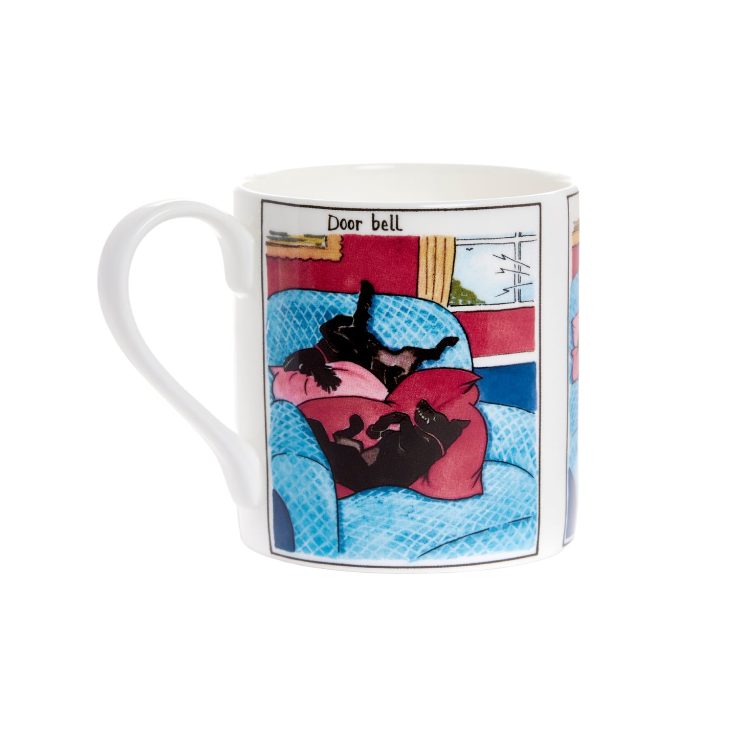 'Burglar!' Tottering-by-Gently fine bone china mug