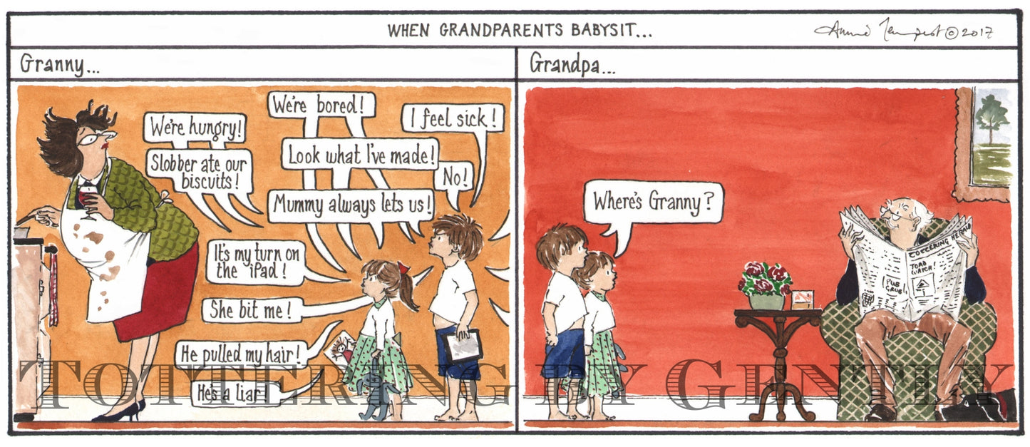 'The Grandchildren' Tottering-by-Gently fine bone china mug