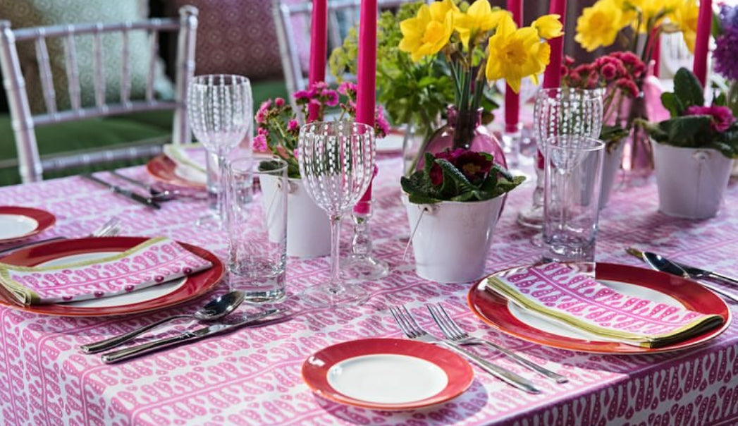 Raspberry fine bone china dinner plate