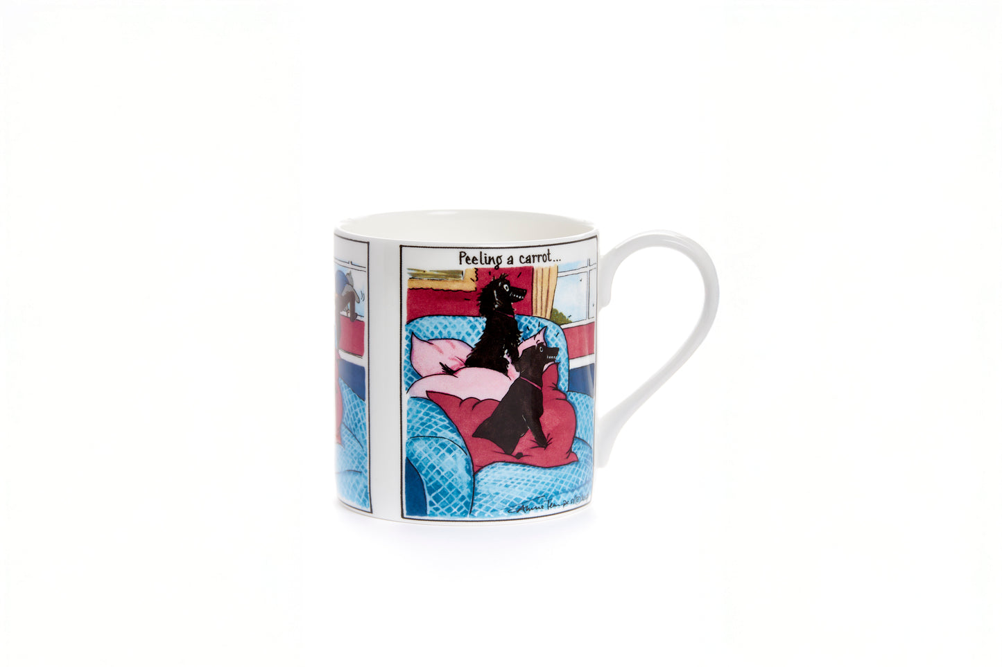 'Burglar!' Tottering-by-Gently fine bone china mug