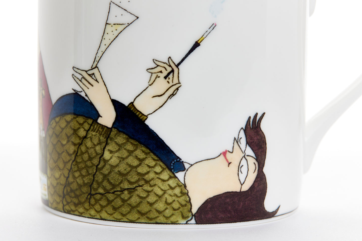 Set of Six Tottering-by-Gently fine bone china mugs