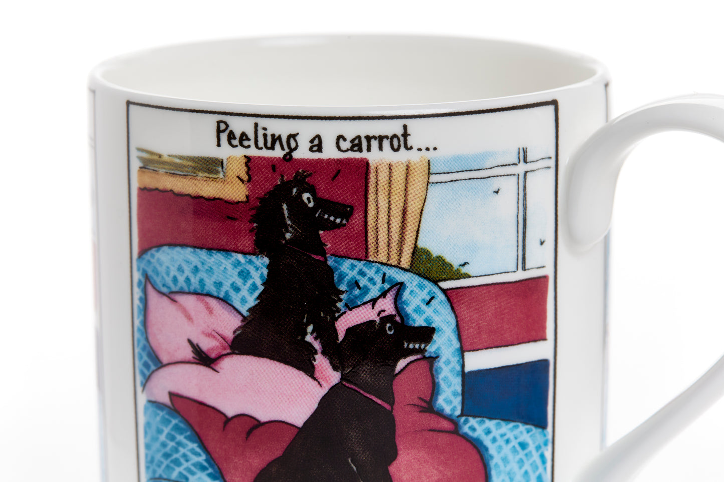 'Burglar!' Tottering-by-Gently fine bone china mug