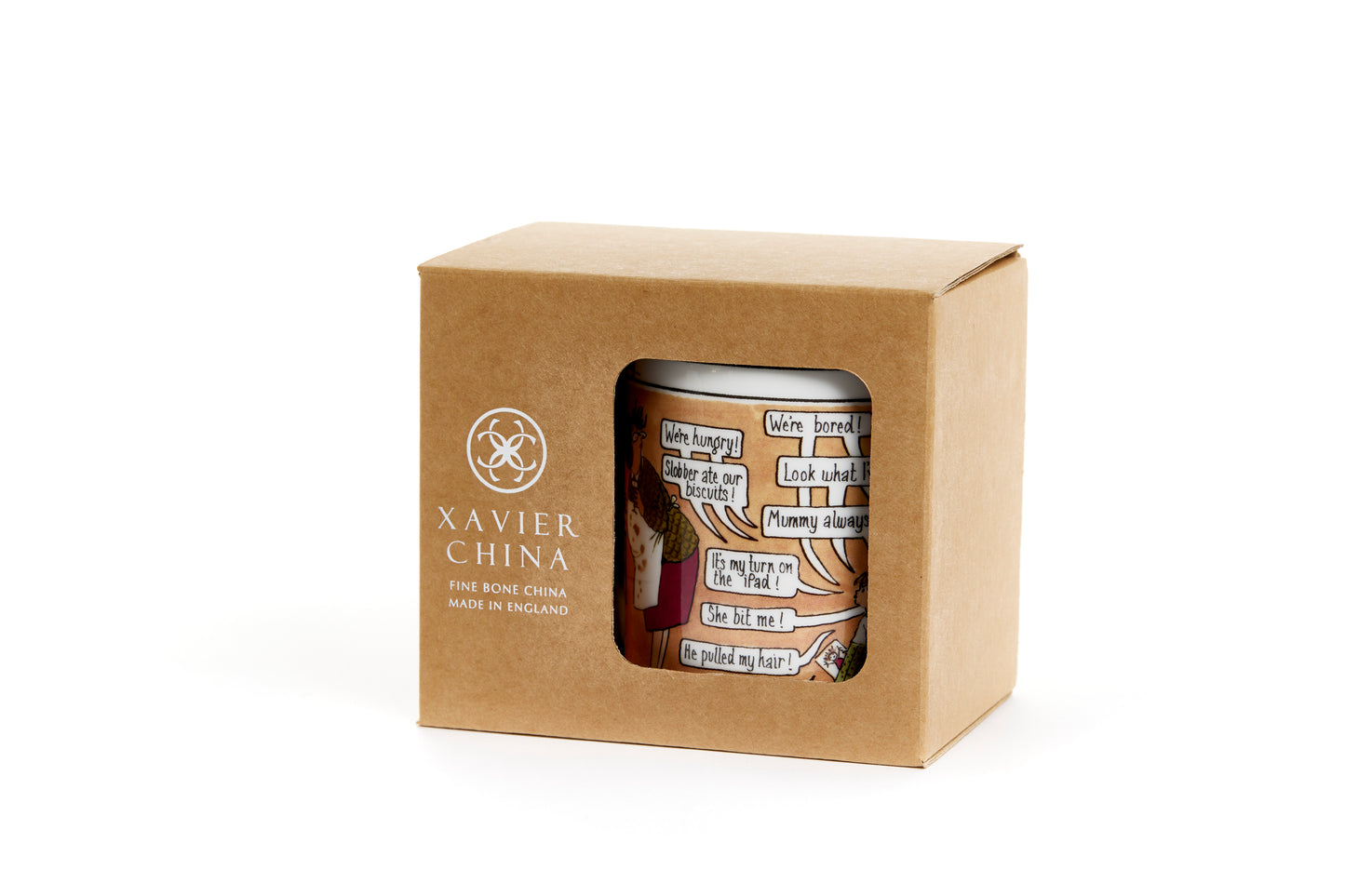 The Old Git – set of 3 Tottering-by-Gently fine bone china mugs