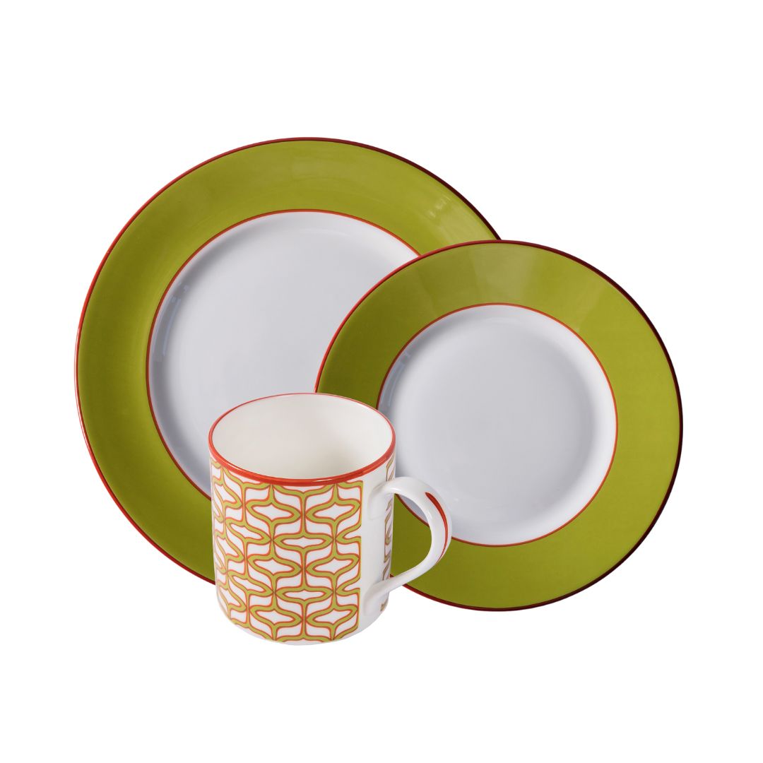 Peridot fine bone china side plate