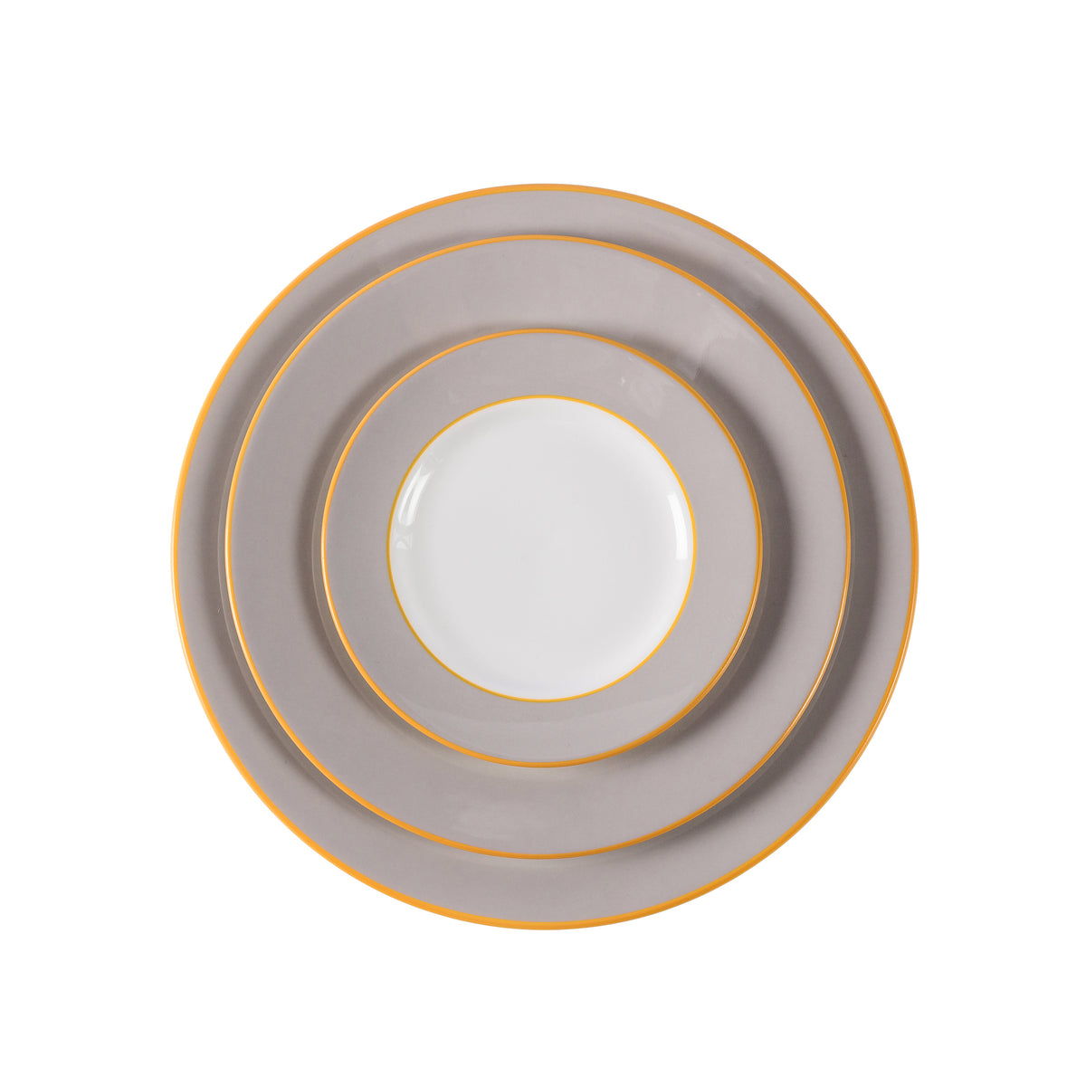 Smoke fine bone china pudding plate