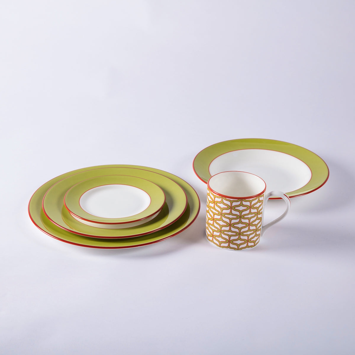 Peridot fine bone china dinner plate