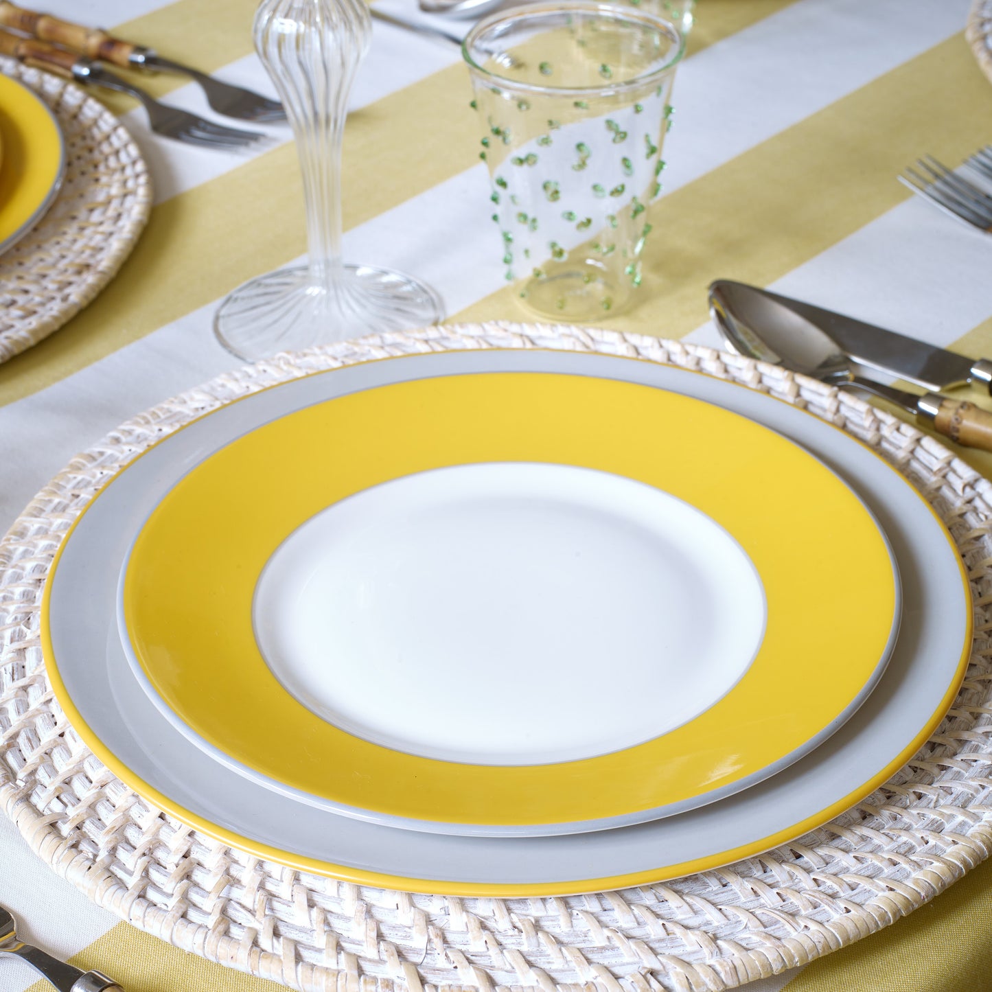 SECOND Yolk fine bone china pudding plate