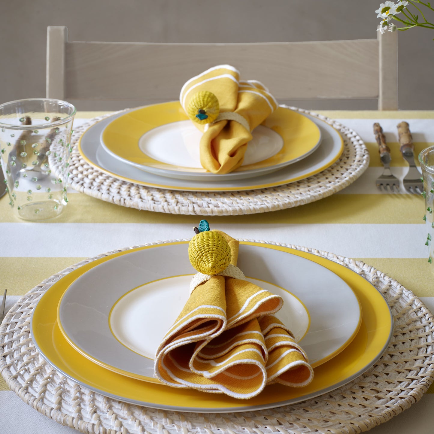 SECOND Yolk fine bone china pudding plate