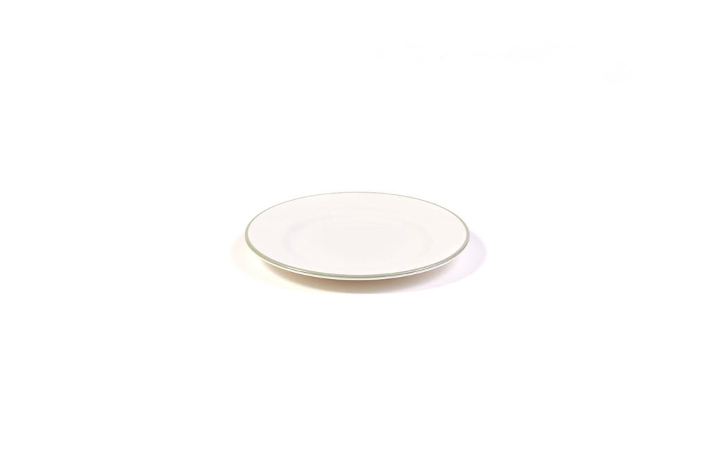 Simple Rim fine bone china pudding plate