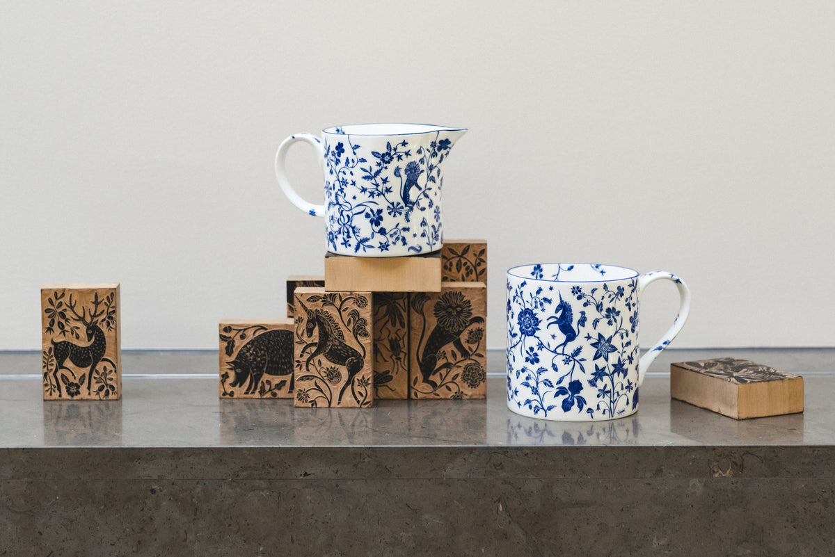 Millefleur fine bone china milk jug
