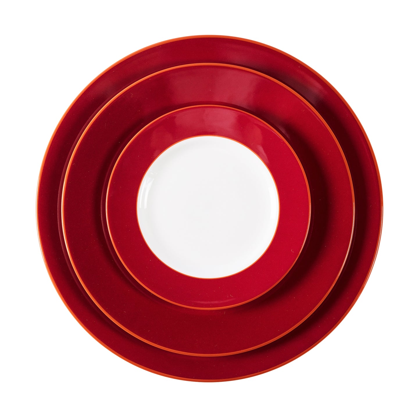 Raspberry fine bone china dinner plate