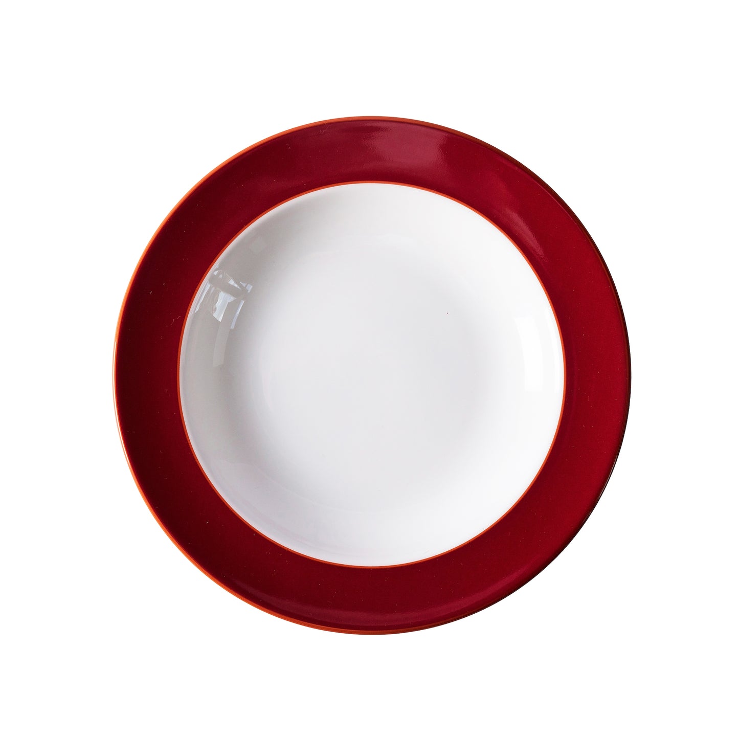 Raspberry fine bone china soup bowl