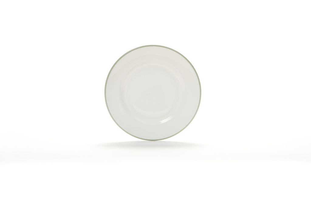 Simple Rim fine bone china pudding plate