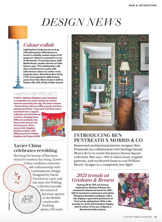 Country Homes & Interiors magazine - Design News