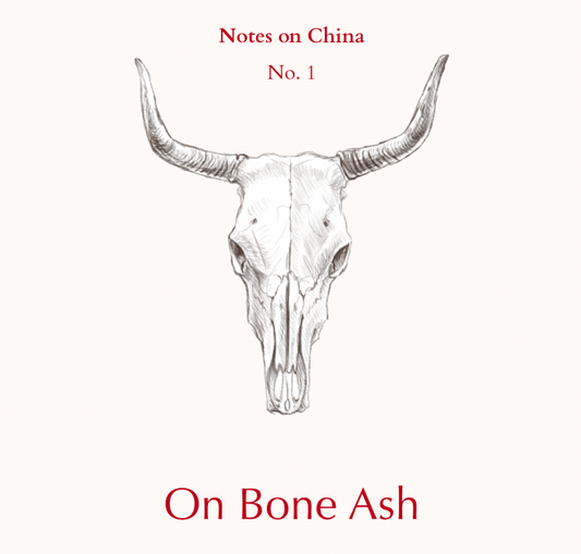 Notes on China No. 1: On Bone Ash