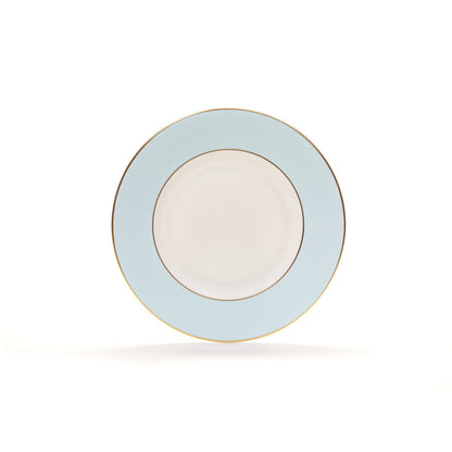 Sky Blue fine bone china pudding plate