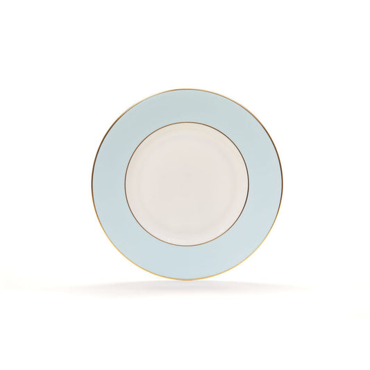 Sky Blue fine bone china pudding plate