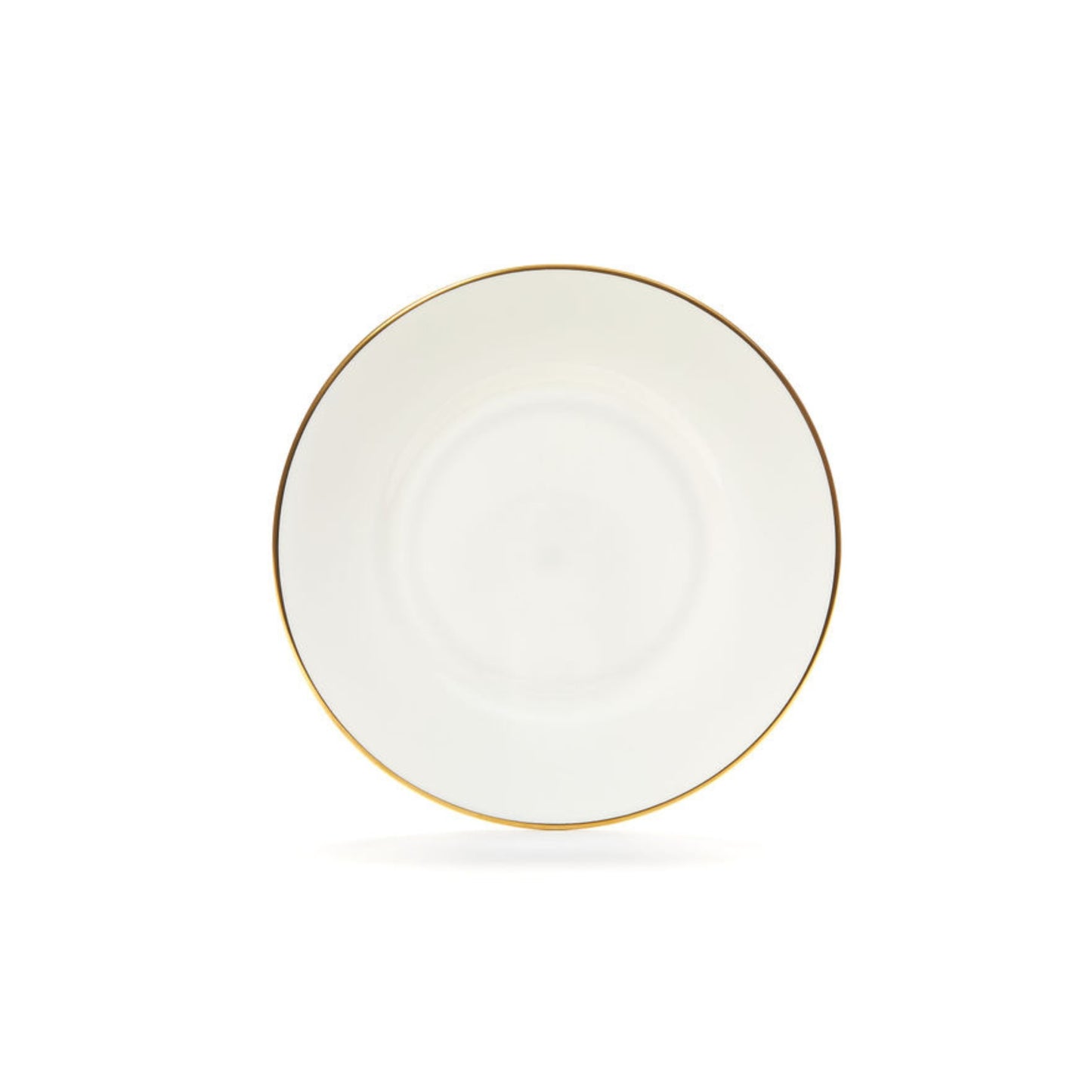 Gold rim fine bone china pudding plate