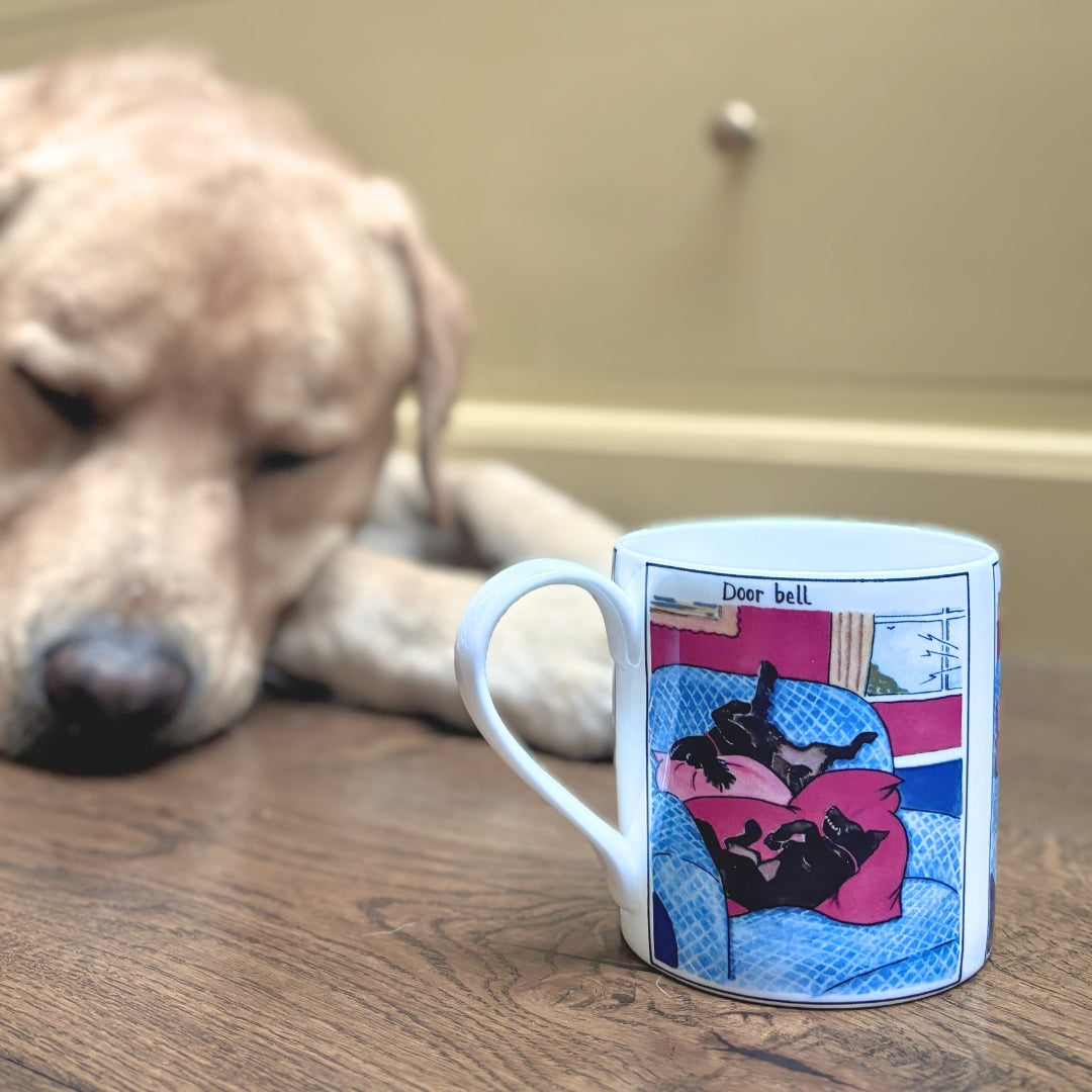'Sleepy Spaniels' Tottering-by-Gently fine bone china mug