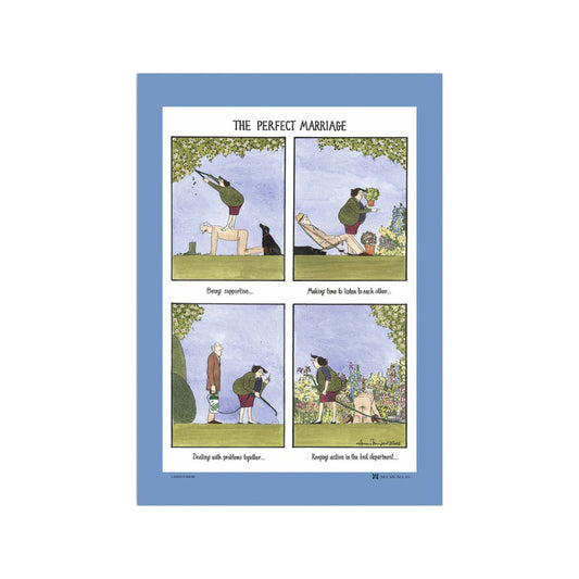 'The Perfect Marriage' Tottering Tea Towel