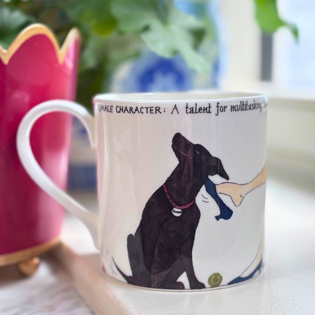 The Domestic Goddess – set of 3 Tottering-by-Gently fine bone china mugs