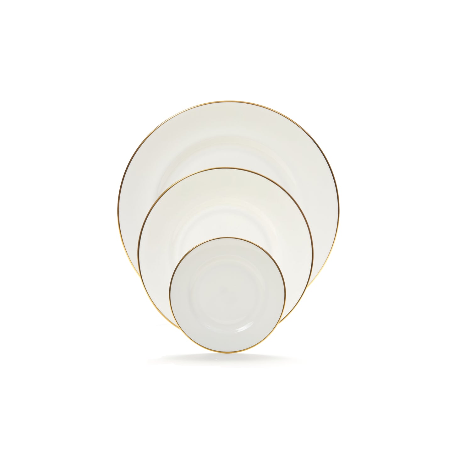 Gold Rim fine bone china dinnerware set