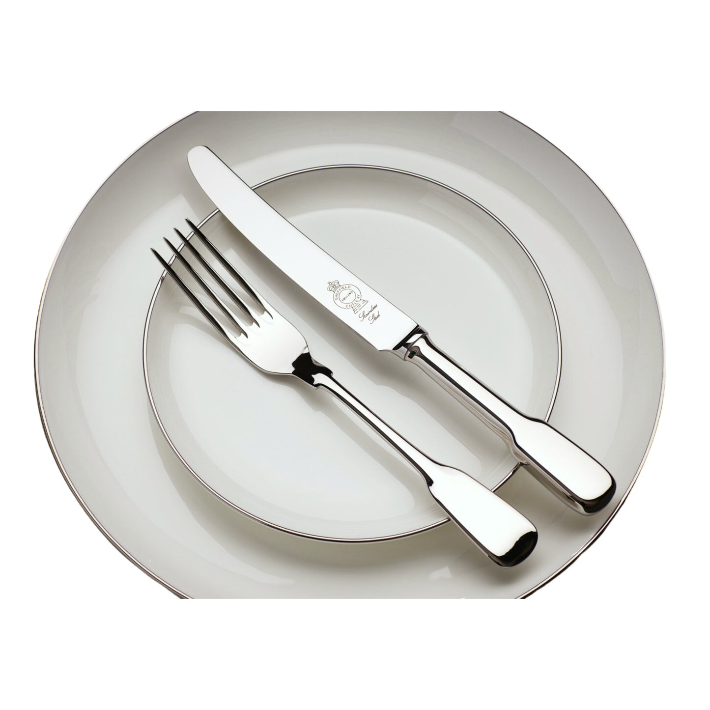 Plain Fiddle stainless steel flatware cutlery