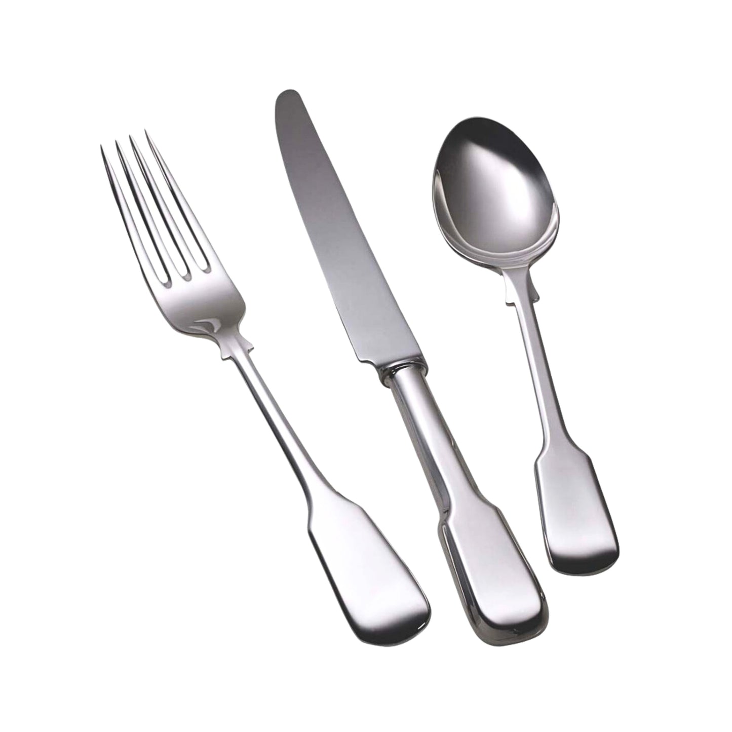 Plain fiddle flatware cutlery set