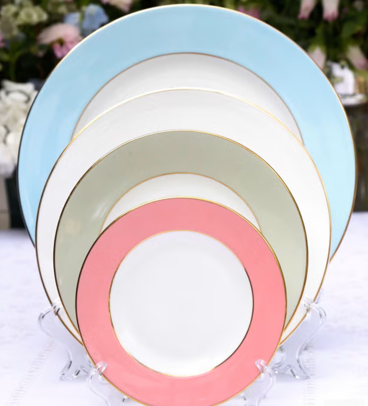 Eau de Nil fine bone china dinnerware set