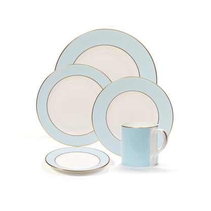 Sky Blue fine bone china dinnerware set