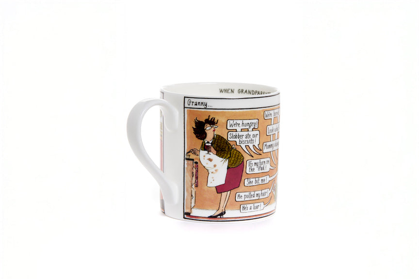 The Domestic Goddess – set of 3 Tottering-by-Gently fine bone china mugs
