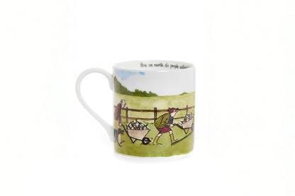 Set of Six Tottering-by-Gently fine bone china mugs