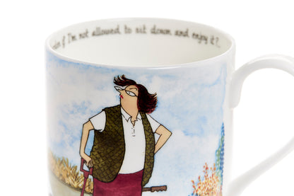 The Domestic Goddess – set of 3 Tottering-by-Gently fine bone china mugs