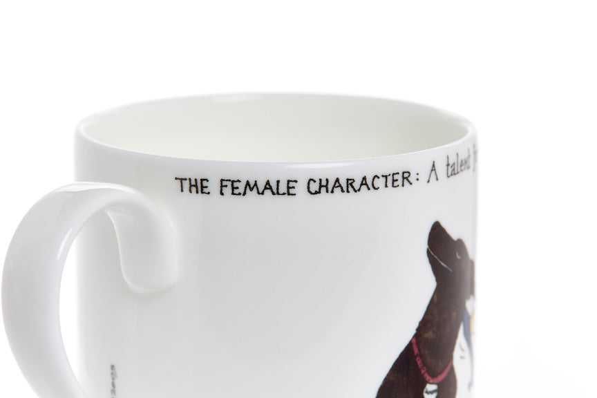 The Domestic Goddess – set of 3 Tottering-by-Gently fine bone china mugs