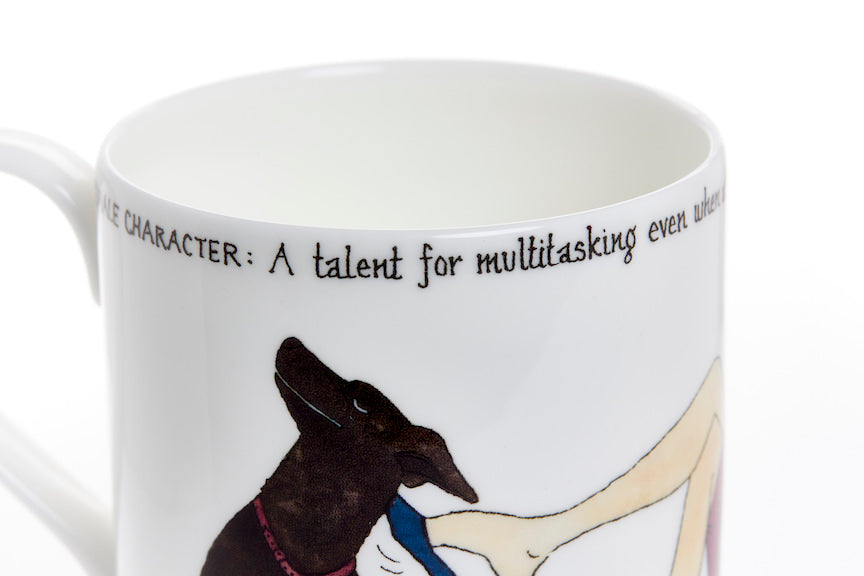 The Domestic Goddess – set of 3 Tottering-by-Gently fine bone china mugs