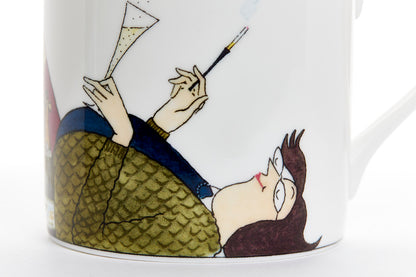 The Domestic Goddess – set of 3 Tottering-by-Gently fine bone china mugs