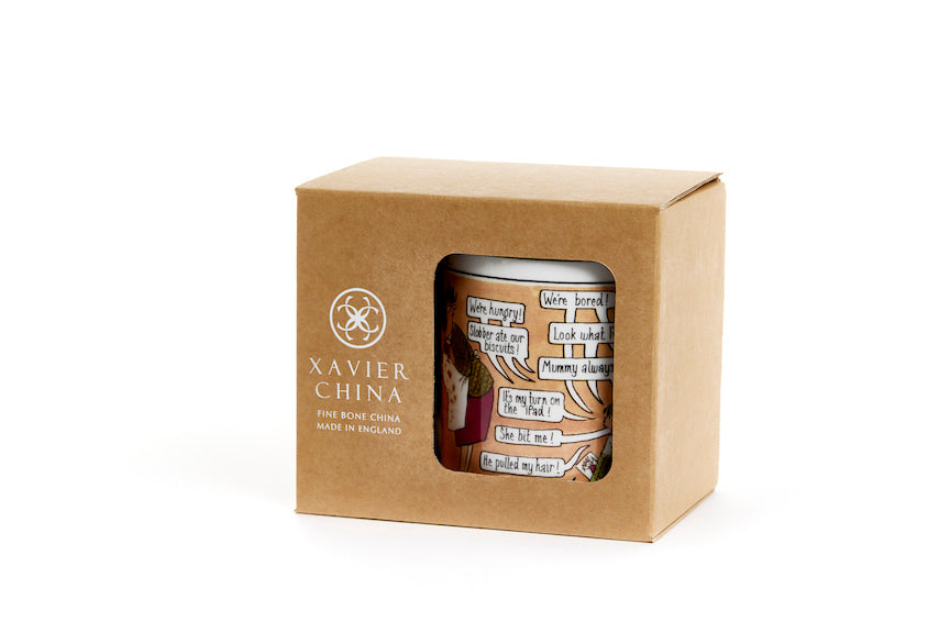 The Domestic Goddess – set of 3 Tottering-by-Gently fine bone china mugs