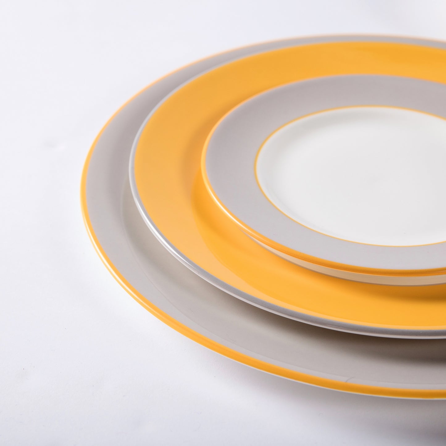 Smoke fine bone china pudding plate