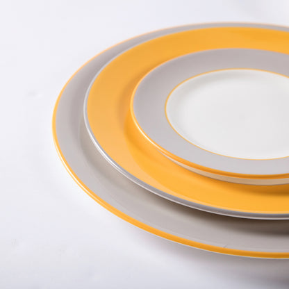 Smoke fine bone china pudding plate