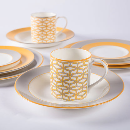 Smoke fine bone china dinner plate