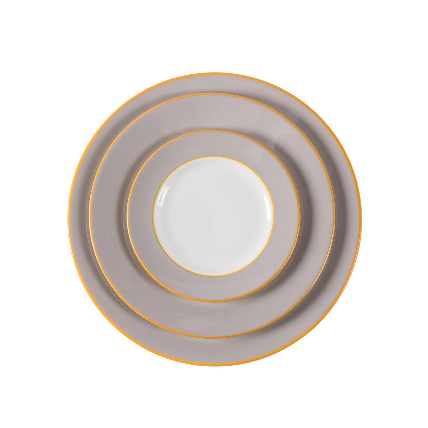 Smoke fine bone china pudding plate