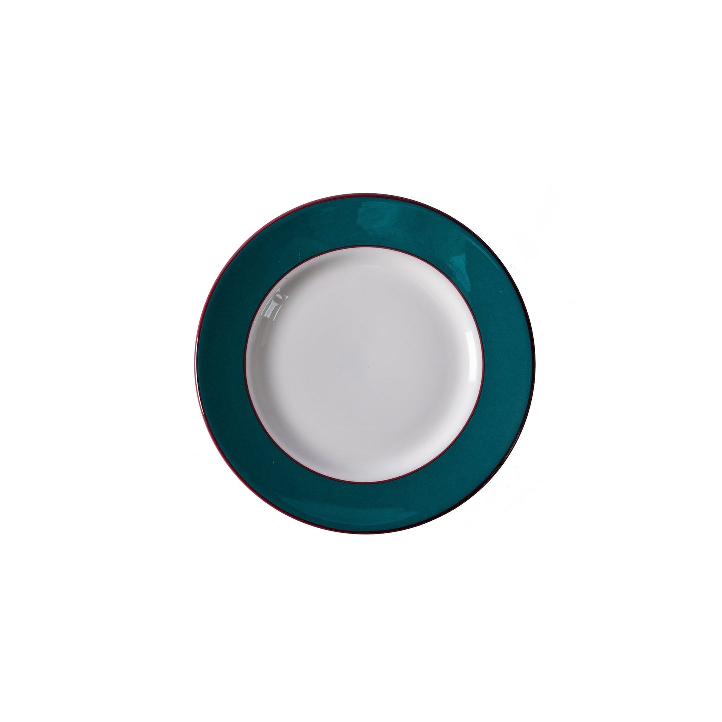 Teal fine bone china side plate