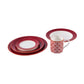 Raspberry fine bone china tableware set