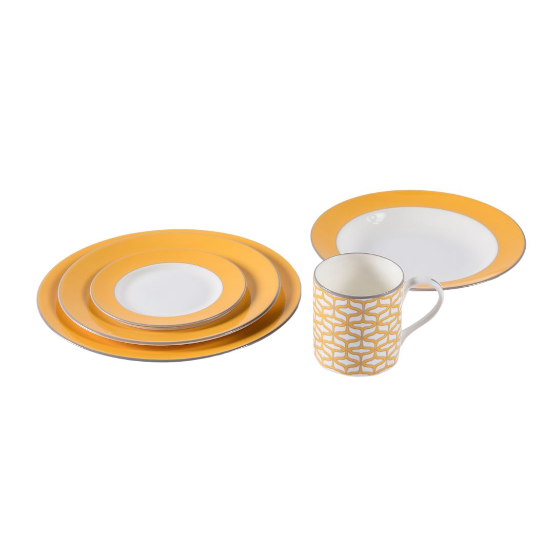 Yolk fine bone china tableware set