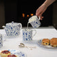 Pair of Millefleur fine bone china mugs