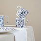 Set of six Millefleur fine bone china mugs