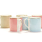 Mixed set of four classic fine bone china mugs