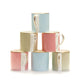 Mixed set of four classic fine bone china mugs