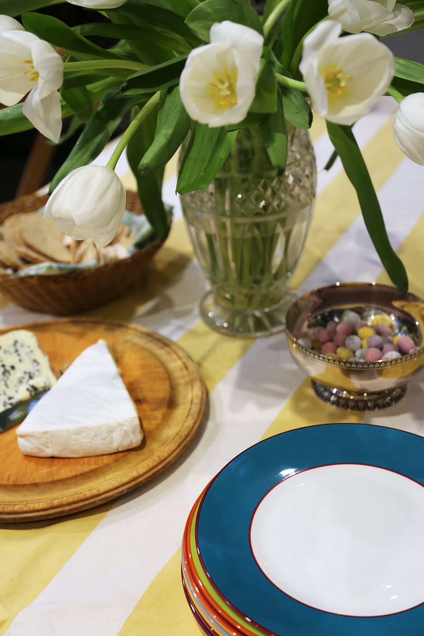 SECOND Teal fine bone china side plate
